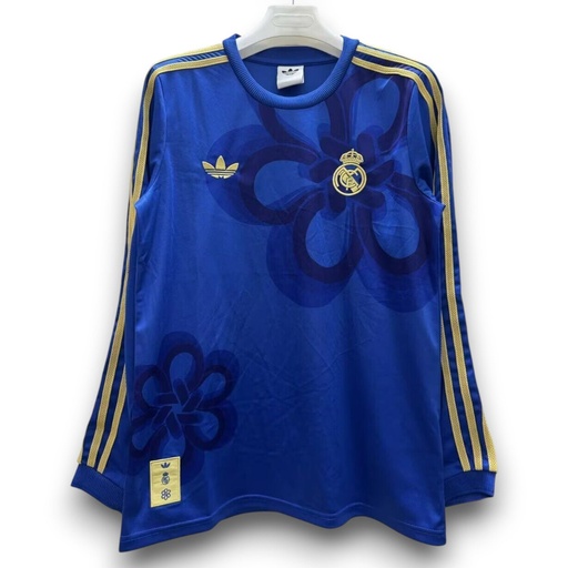 Camiseta Real Madrid 2025-2026 Prepartido Manga Larga