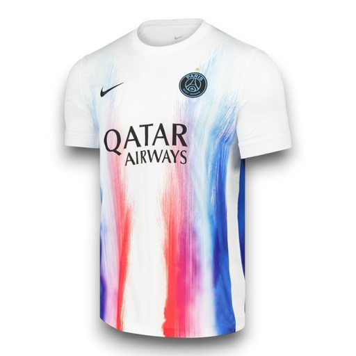 [673] Camiseta París 2025-2026 Prepartido Blanca